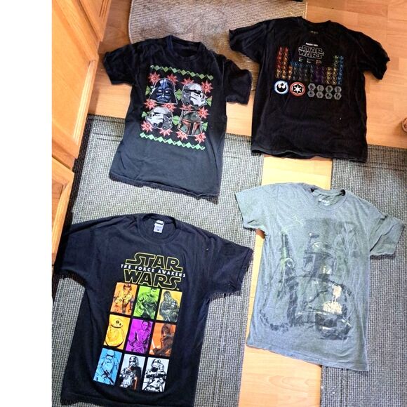 May The Force Be with YOU! 4 Vintage Adult Size Small & Medium Star Wars Tee's - Picture 2 of 10